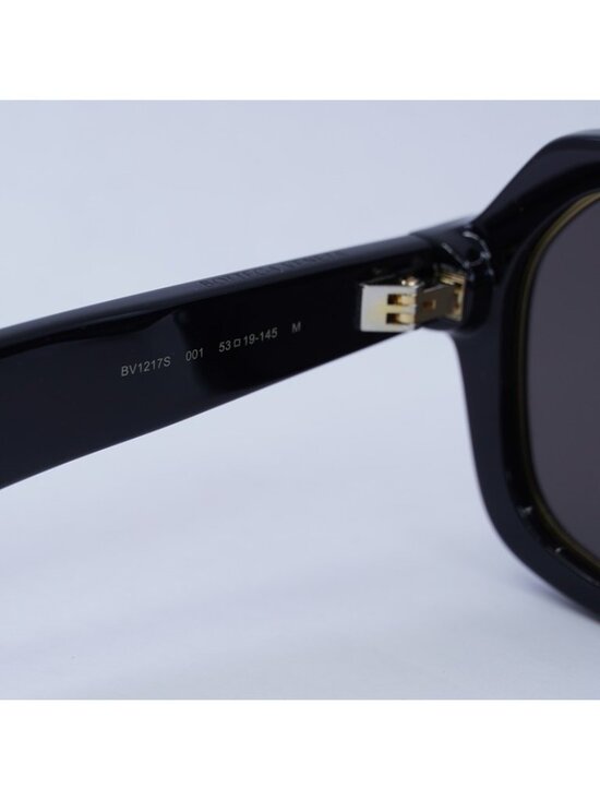 Bottega Veneta BV1217S 001 Sunglasses Black Aviator Frame, Grey Lenses main image 3